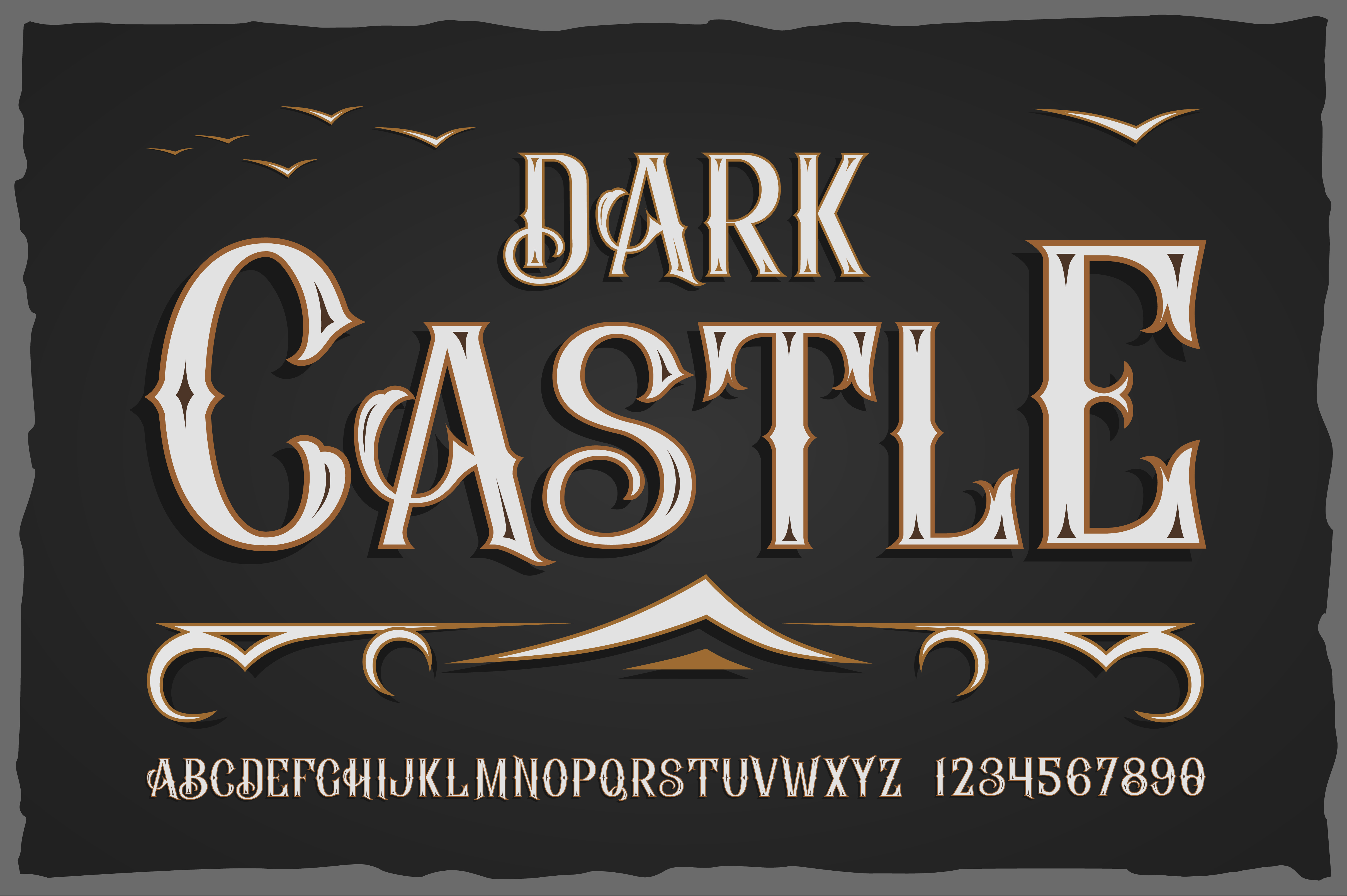 Пример шрифта Dark Castle #1